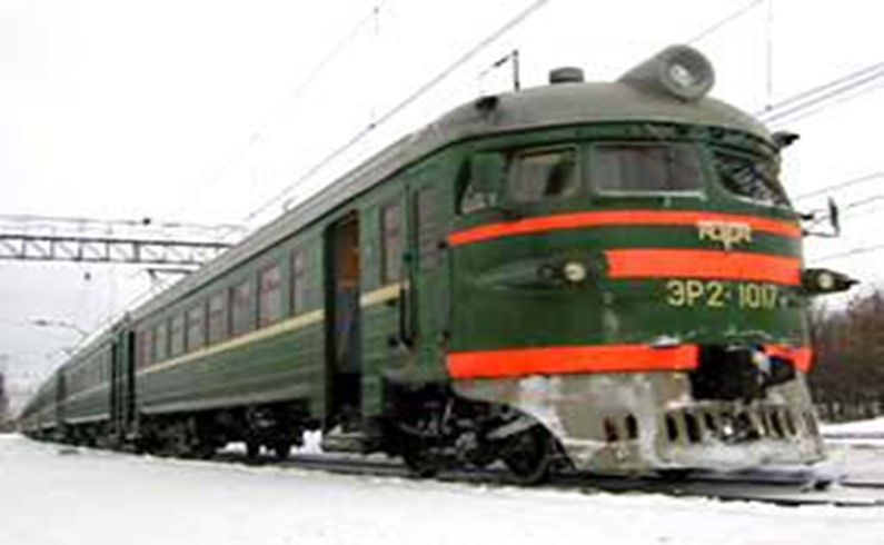 Последняя в Подмосковье электричка-«Улыбка» ЭР2-1017 на станции Орехово-Зуево.