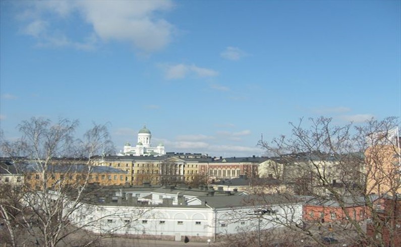 Вид на центр Хельсинки